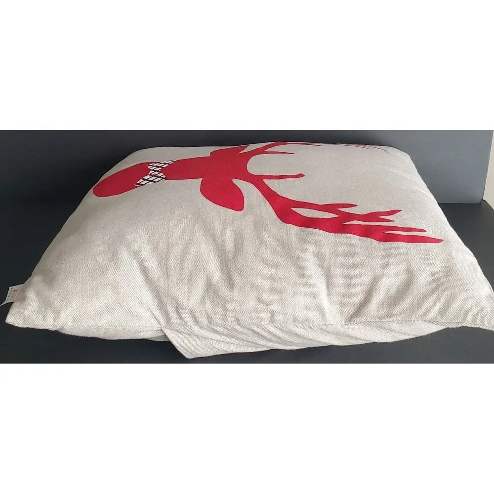 KW Kate Winston Deer Head Pillow Holiday Christmas Cottage Cabin Lodge Winter